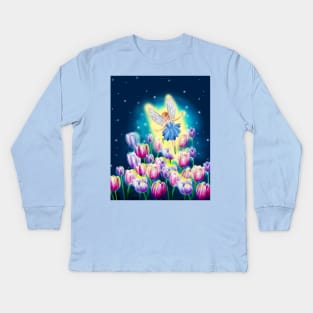 Blu Fairy Kids Long Sleeve T-Shirt